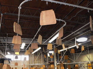 Inexpensive Overhead Conveyor for Small Wood Shop