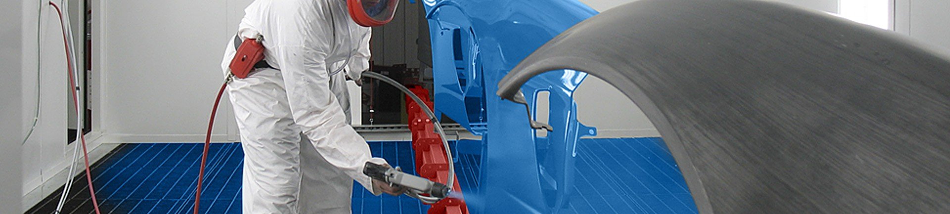 Overhead conveyor systems for automating painting and industrial finishing operations.