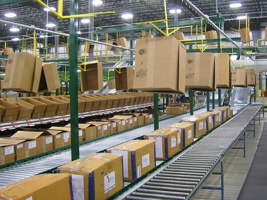 Carton and tote monorail conveyors