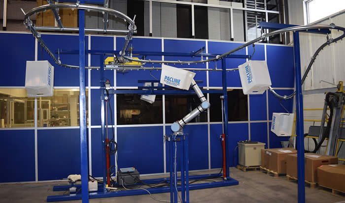 Pacline ProMat Show monorail conveyor test loop